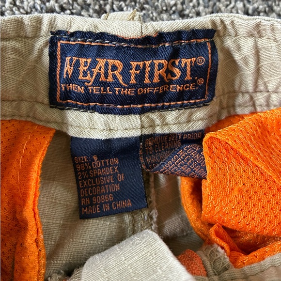 Wear First Boy’s Tan Khaki Cargo Shorts, Size 6 - Picture 5 of 11